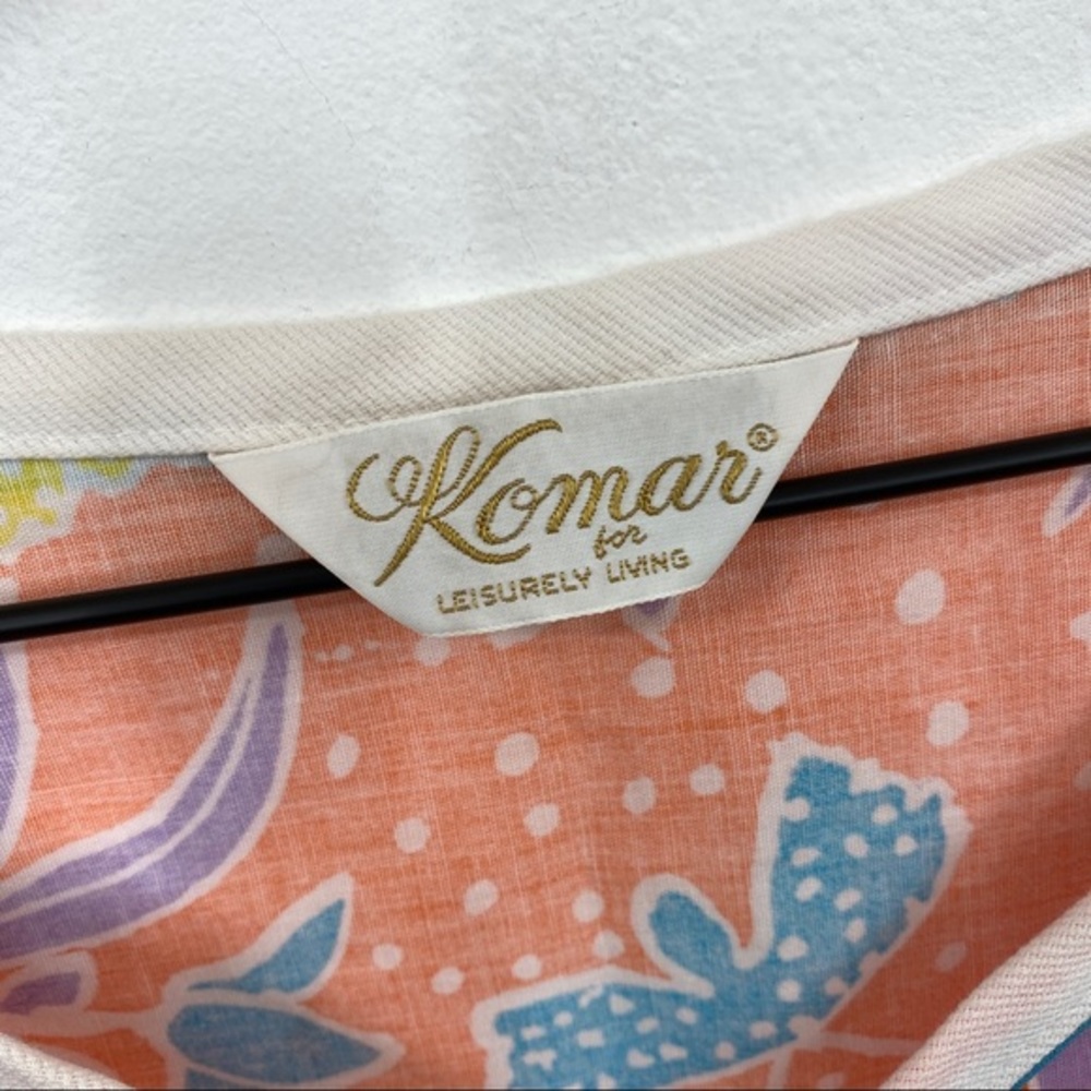 Vintage 70’s Komar for Leisurely Living Floral Day Dress S/M - Picture 6 of 7